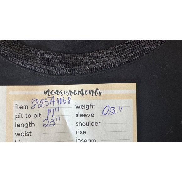 2/$25 Zara W&B Black Small Long Sleeve Top Round Neck Pullover - Picture 7 of 14